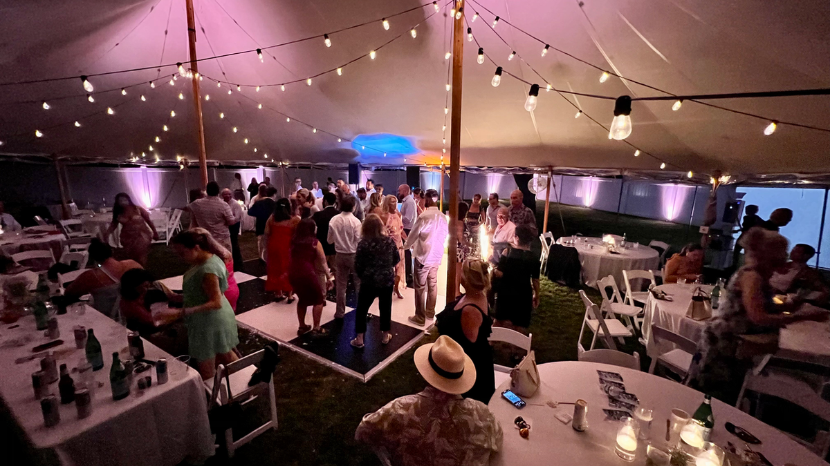 Wireless room uplighting by GSL Entertainment